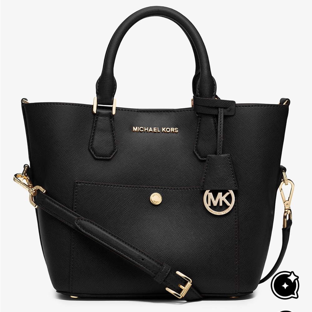 Michael Kors Greenwich Medium Saffiano Leather Satchel